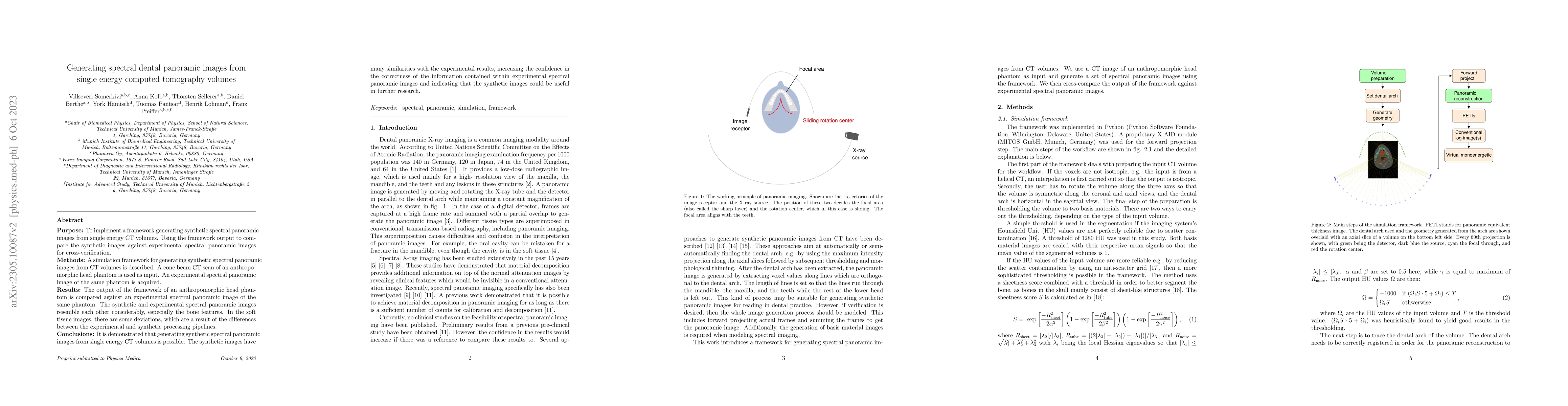 Thumbnail for Generating spectral dental panoramic images from single energy computed
  tomography volumes