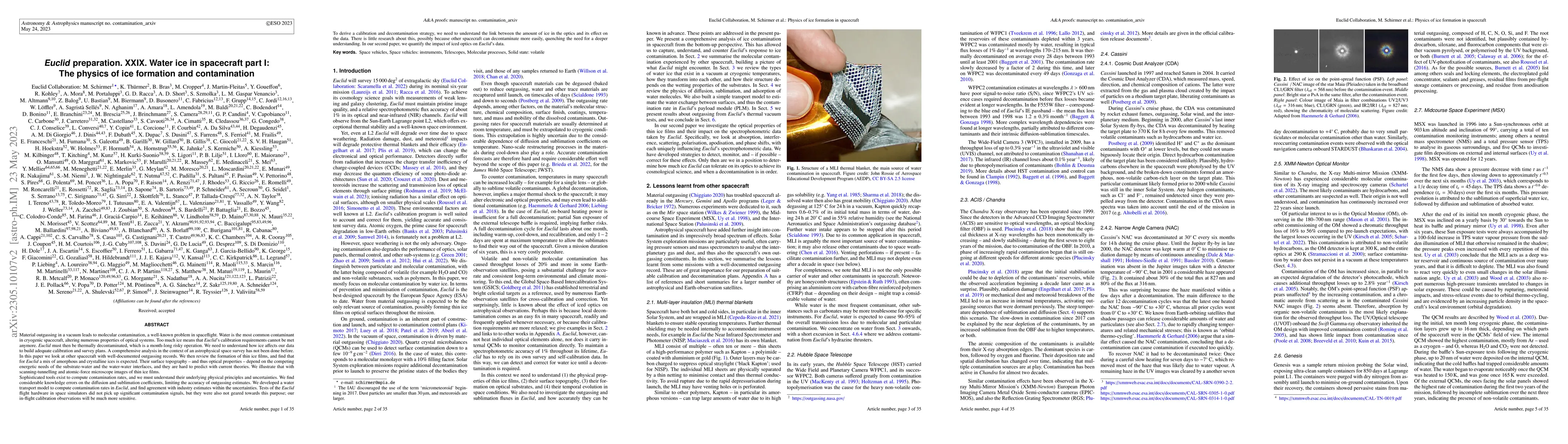 Thumbnail for Euclid preparation. XXIX. Water ice in spacecraft part I: The physics of
  ice formation and contamination