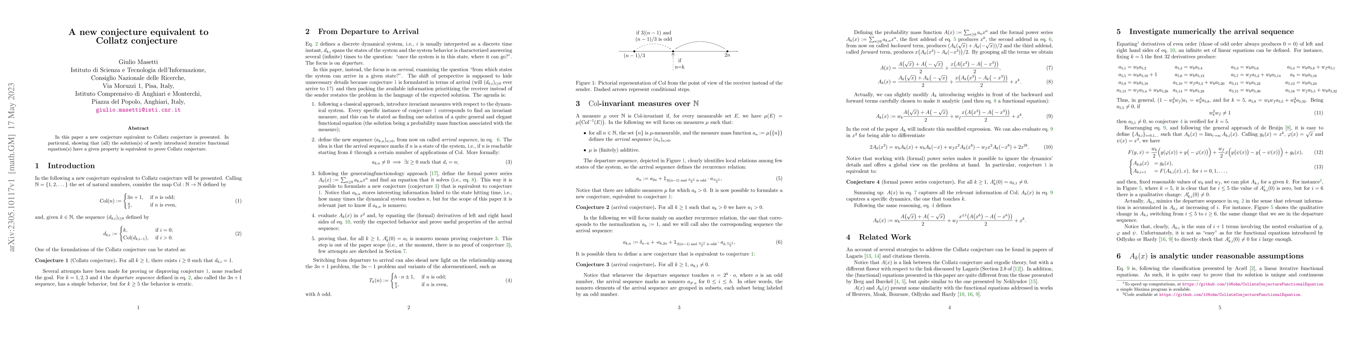 Thumbnail for A new conjecture equivalent to Collatz conjecture
