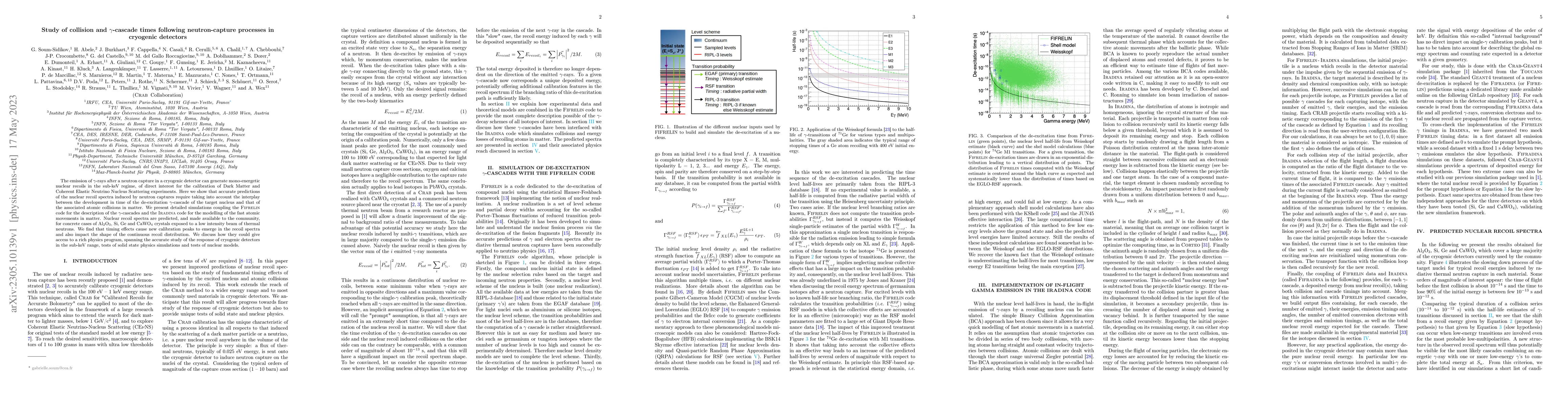 Thumbnail for Study of collision and $\gamma$-cascade times following neutron-capture
  processes in cryogenic detectors