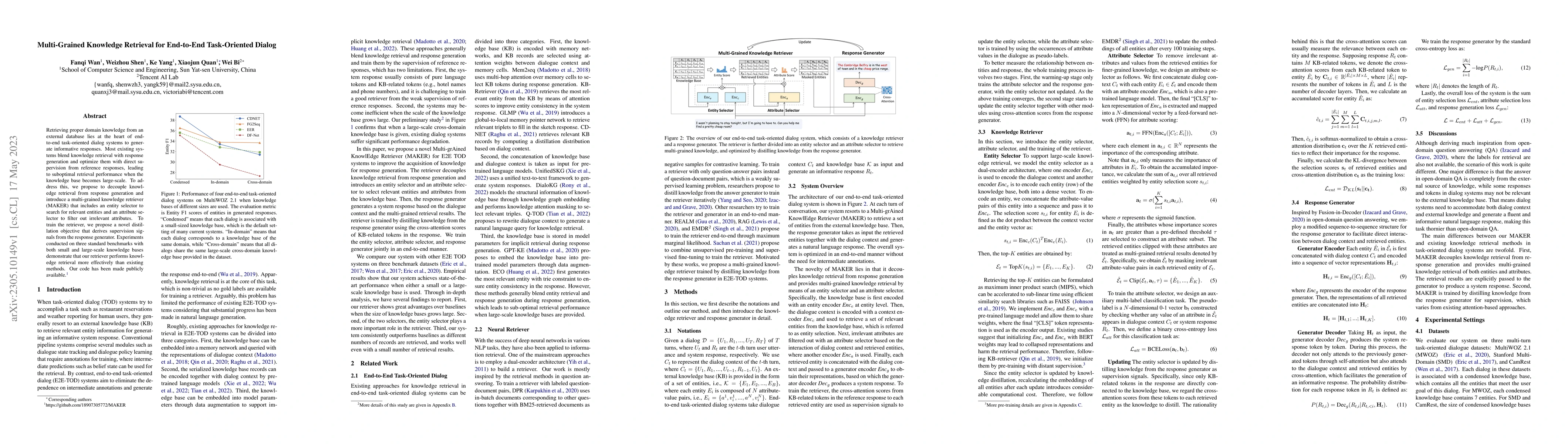 Thumbnail for Multi-Grained Knowledge Retrieval for End-to-End Task-Oriented Dialog