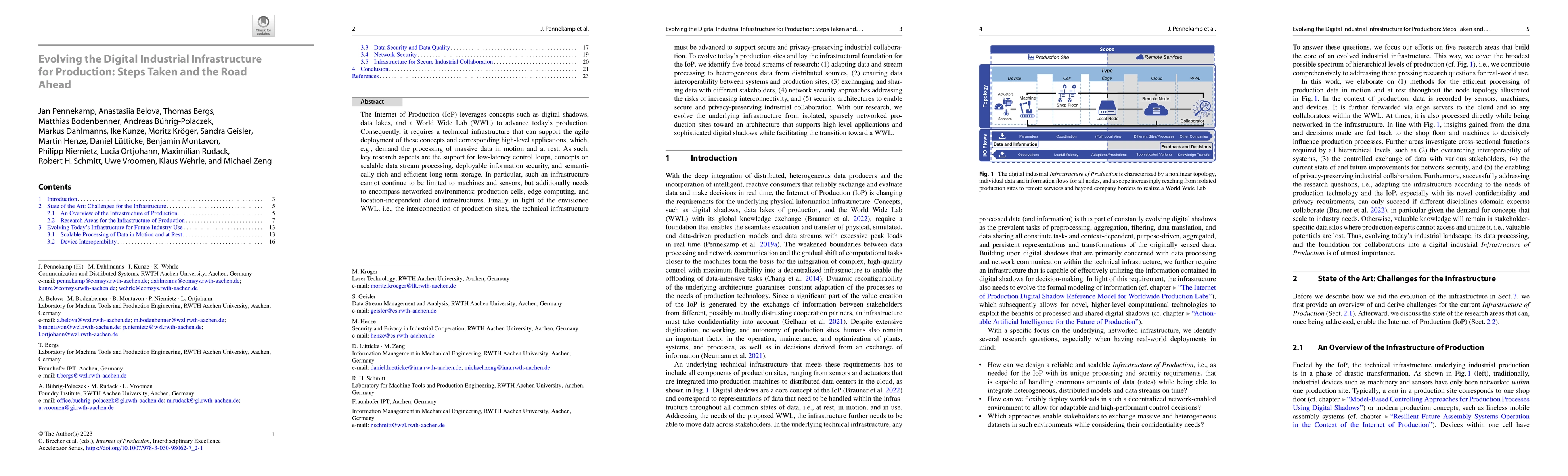 Thumbnail for Evolving the Digital Industrial Infrastructure for Production: Steps
  Taken and the Road Ahead