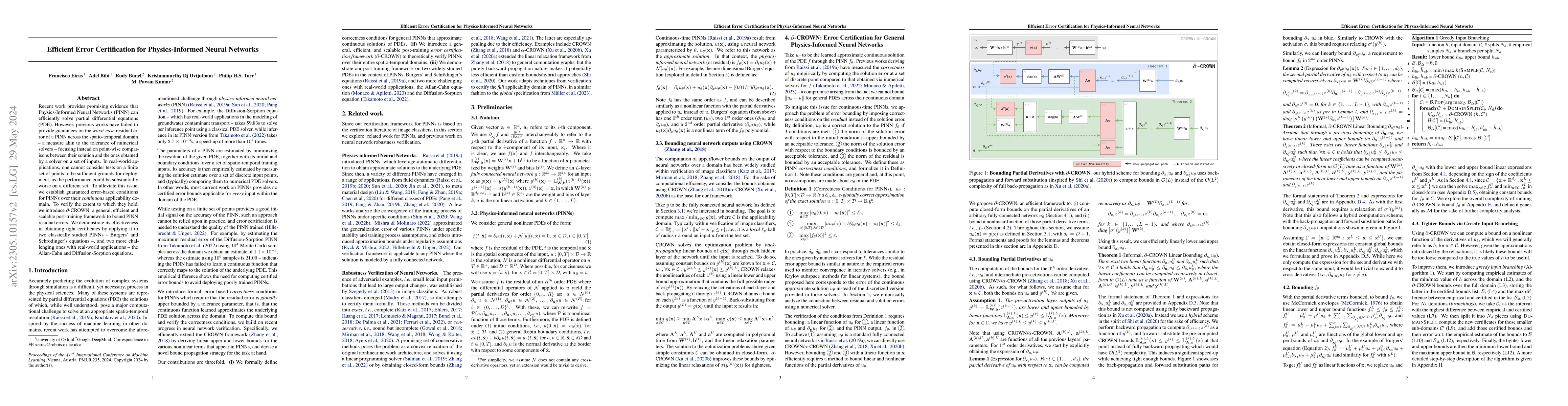 Thumbnail for Efficient Error Certification for Physics-Informed Neural Networks