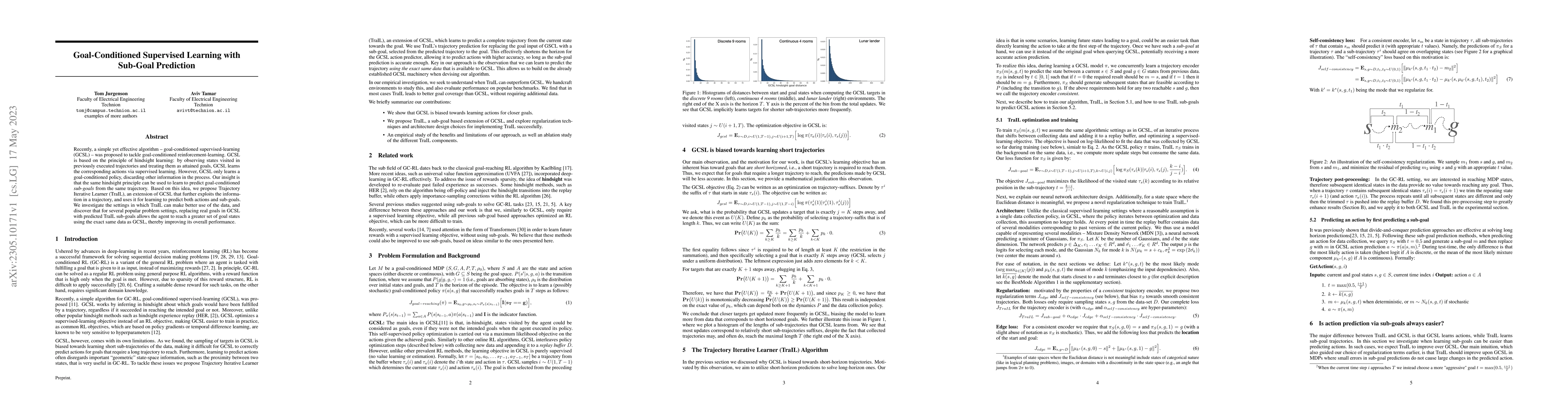 Thumbnail for Goal-Conditioned Supervised Learning with Sub-Goal Prediction
