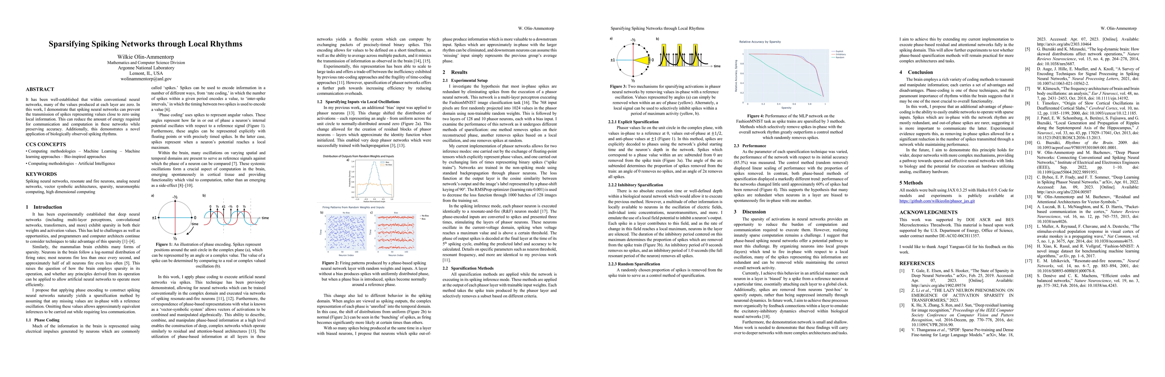 Thumbnail for Sparsifying Spiking Networks through Local Rhythms