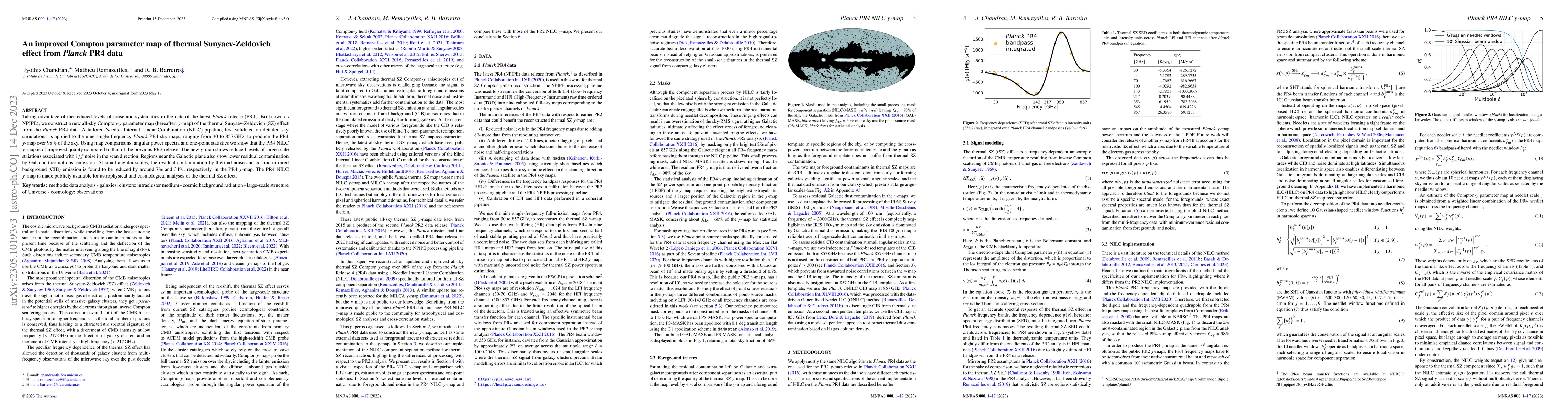 Thumbnail for An improved Compton parameter map of thermal Sunyaev-Zeldovich effect
  from Planck PR4 data