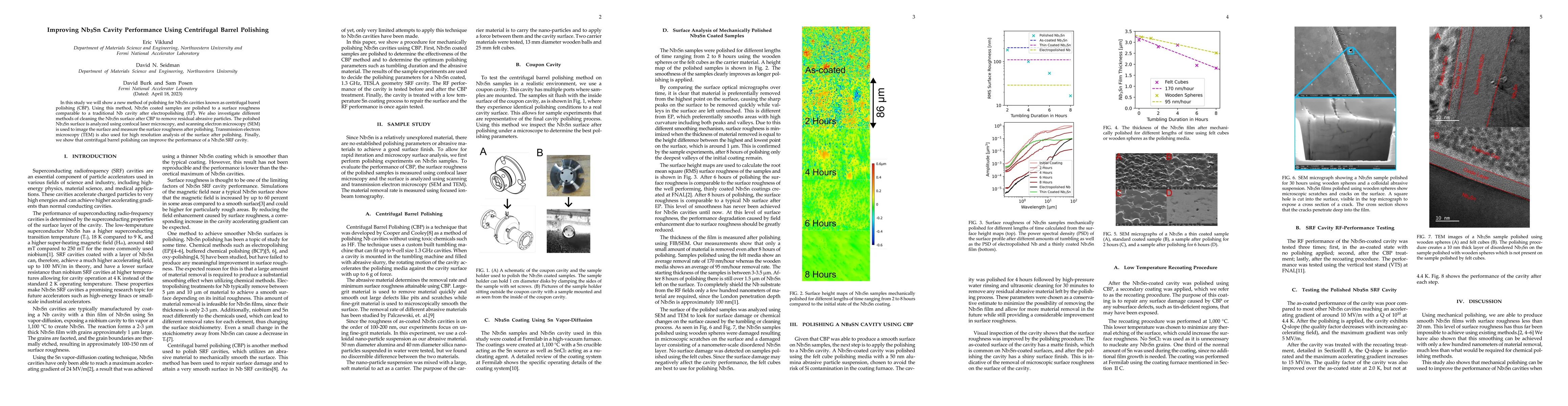 Thumbnail for Improving Nb3Sn Cavity Performance Using Centrifugal Barrel Polishing