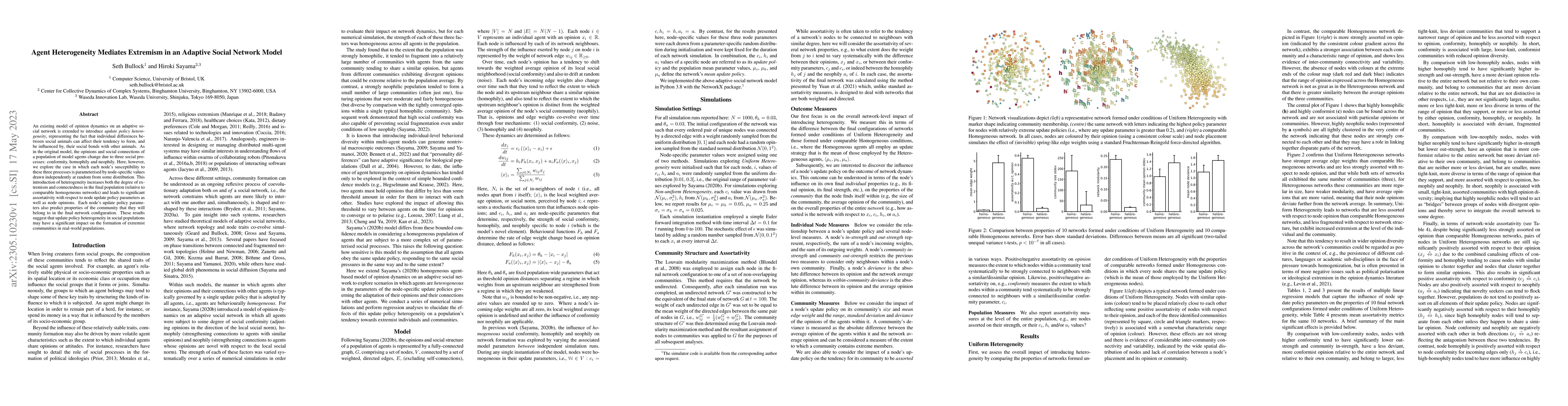 Thumbnail for Agent Heterogeneity Mediates Extremism in an Adaptive Social Network
  Model