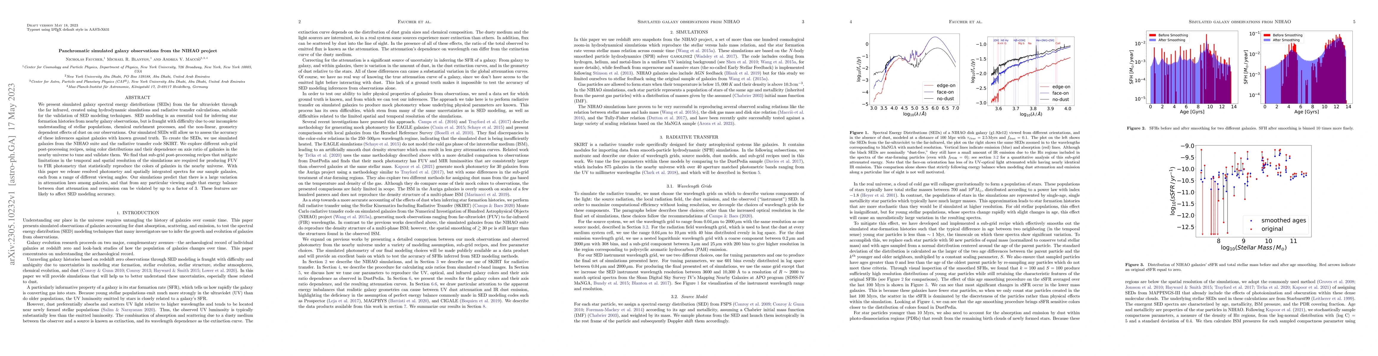 Thumbnail for Panchromatic simulated galaxy observations from the NIHAO project