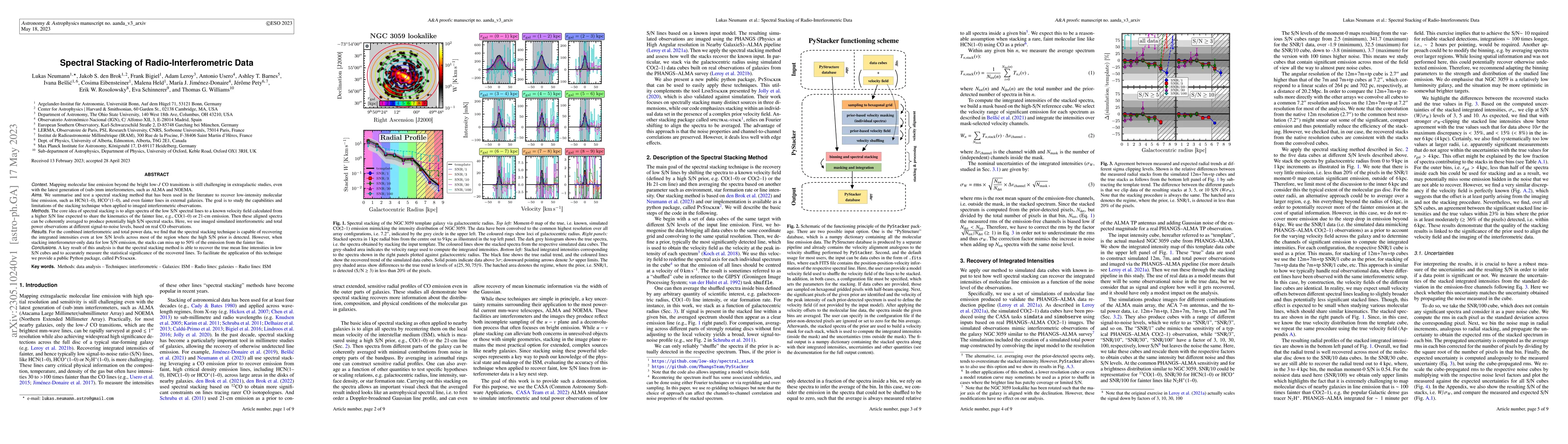 Thumbnail for Spectral Stacking of Radio-Interferometric Data
