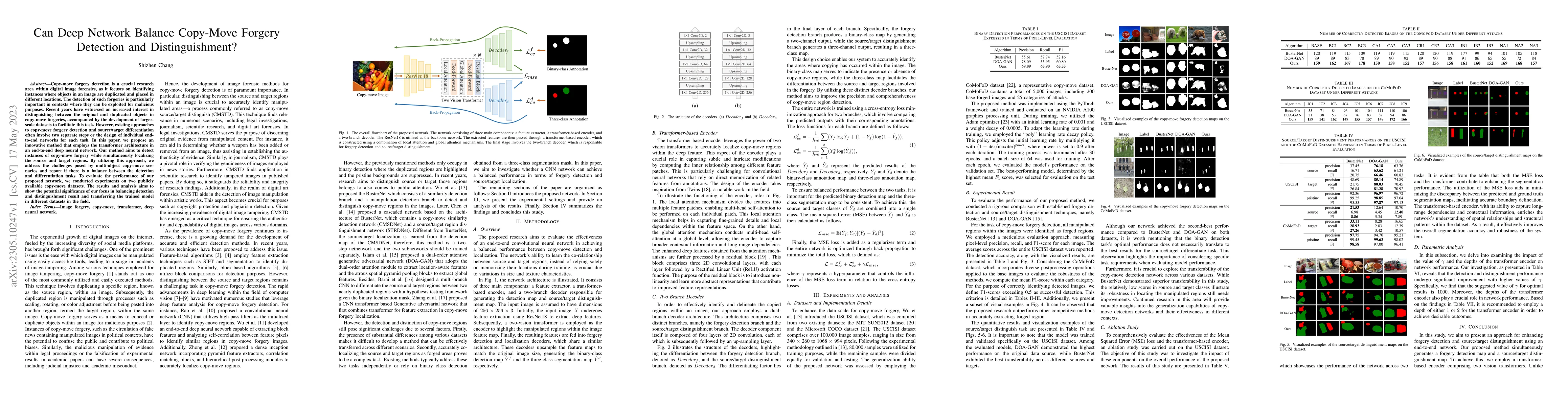 Thumbnail for Can Deep Network Balance Copy-Move Forgery Detection and
  Distinguishment?