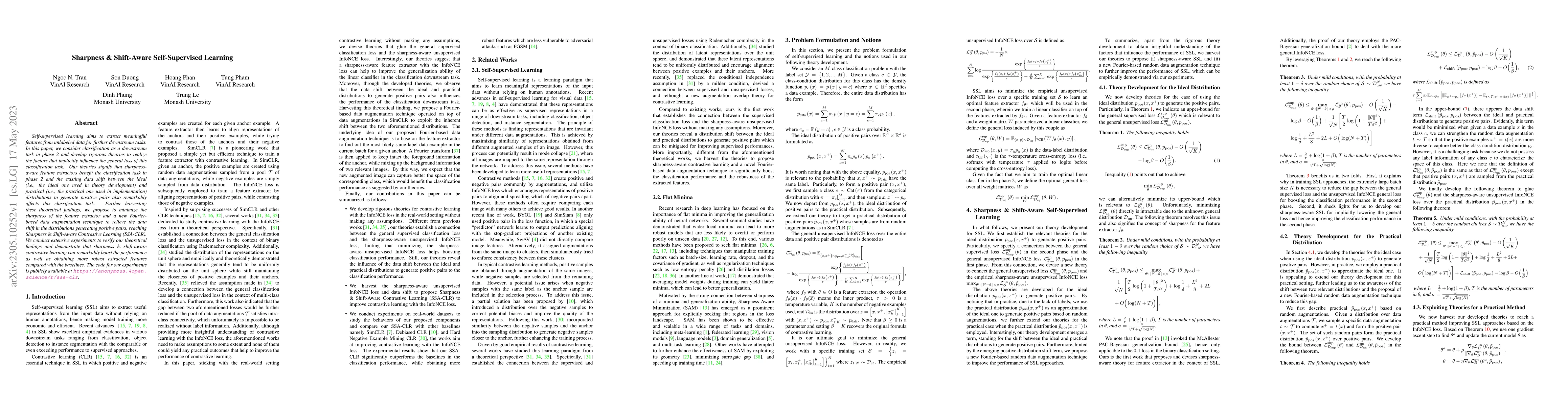 Thumbnail for Sharpness & Shift-Aware Self-Supervised Learning