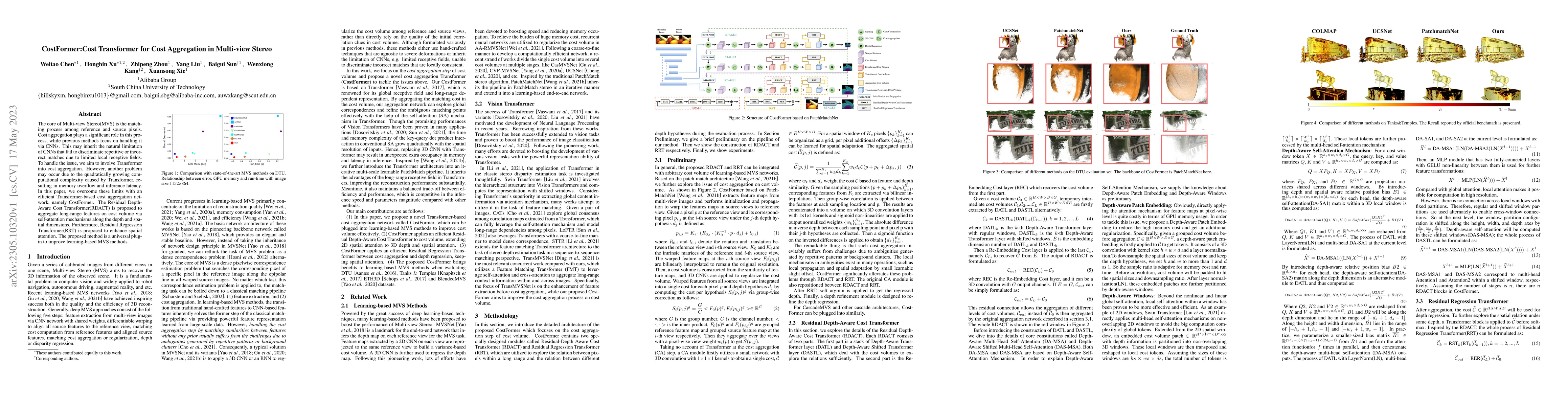 Thumbnail for CostFormer:Cost Transformer for Cost Aggregation in Multi-view Stereo