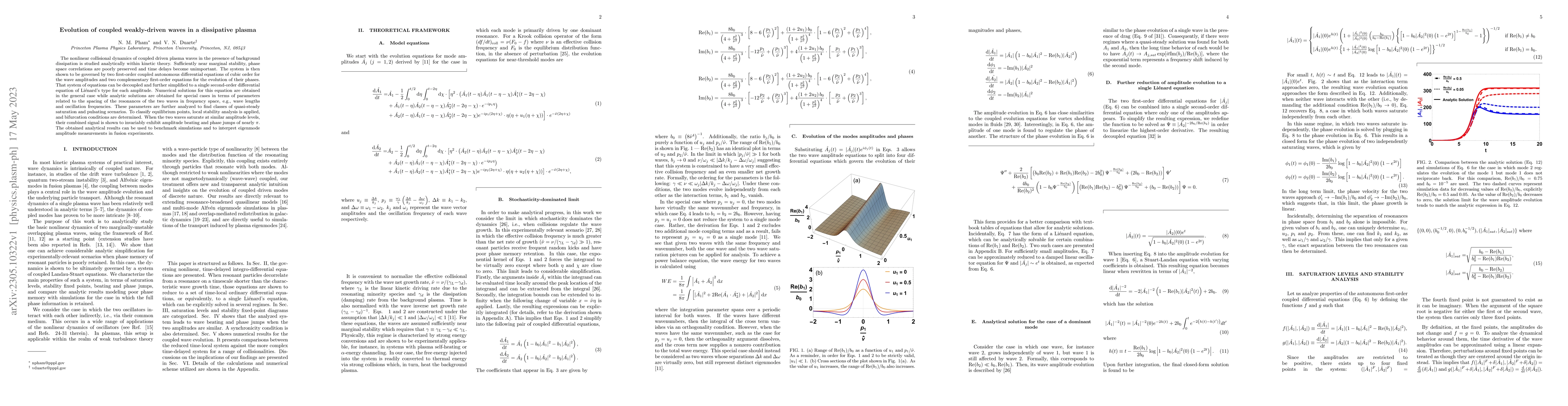 Thumbnail for Evolution of Coupled Weakly-Driven Waves in a Dissipative Plasma
