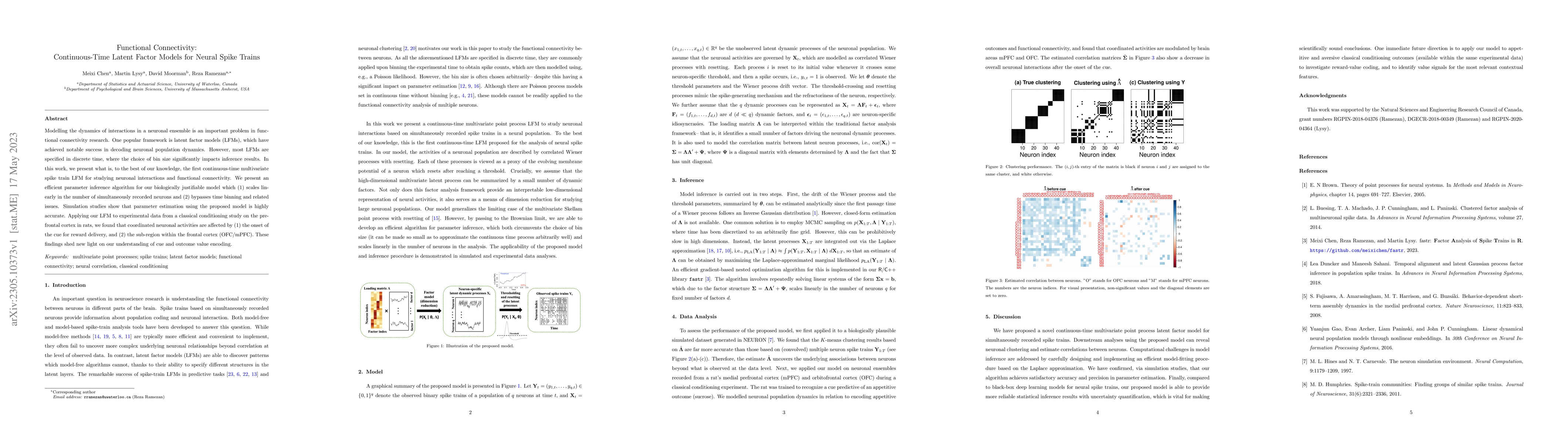 Thumbnail for Functional Connectivity: Continuous-Time Latent Factor Models for Neural
  Spike Trains