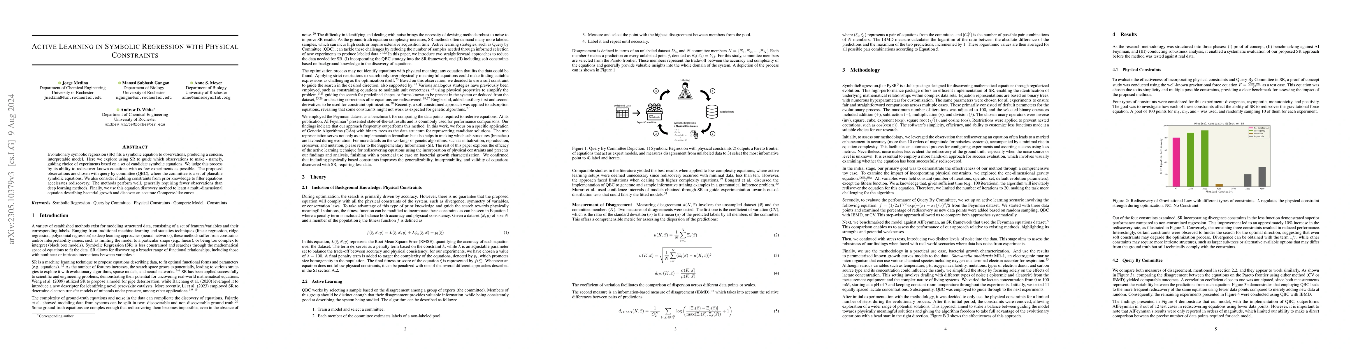 Thumbnail for Active Learning in Symbolic Regression with Physical Constraints