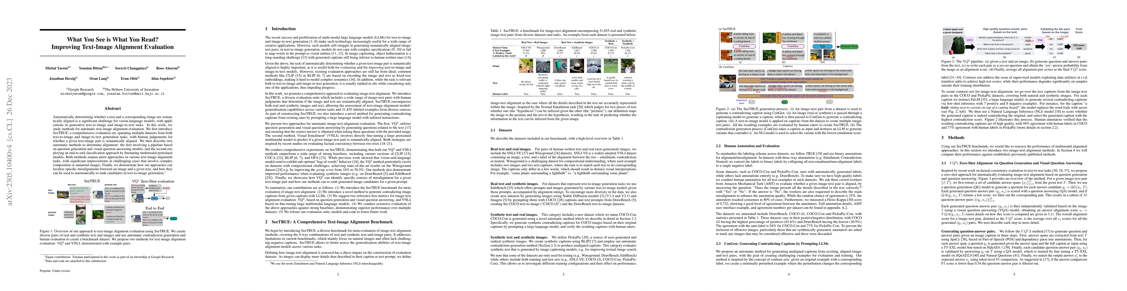 Thumbnail for What You See is What You Read? Improving Text-Image Alignment Evaluation