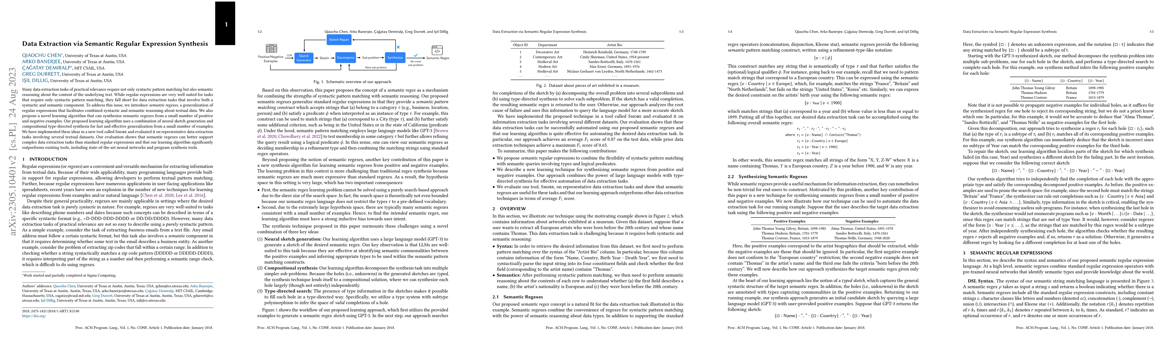 Thumbnail for Data Extraction via Semantic Regular Expression Synthesis