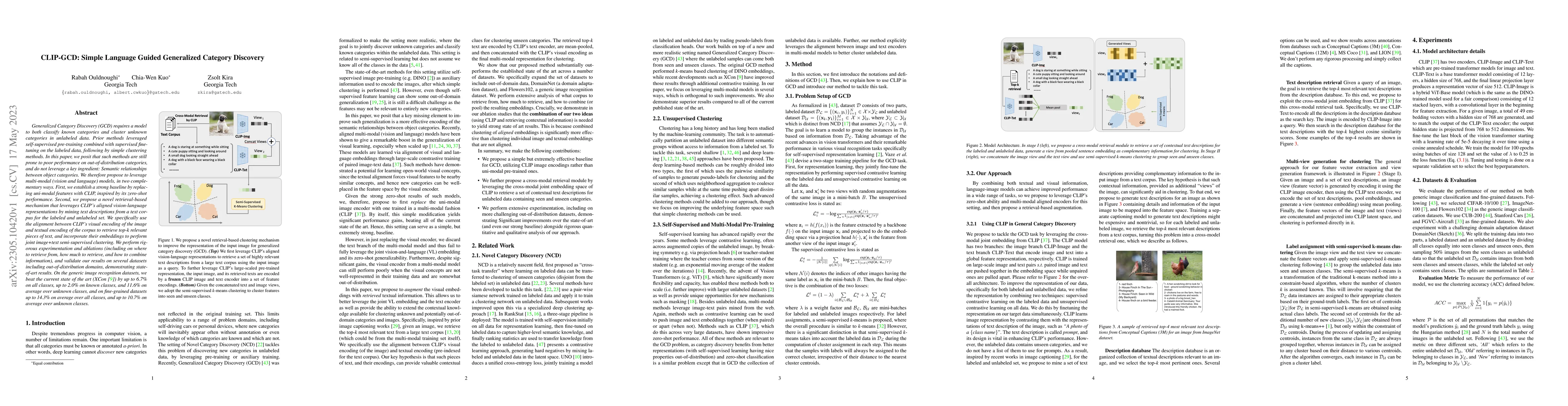 Thumbnail for CLIP-GCD: Simple Language Guided Generalized Category Discovery