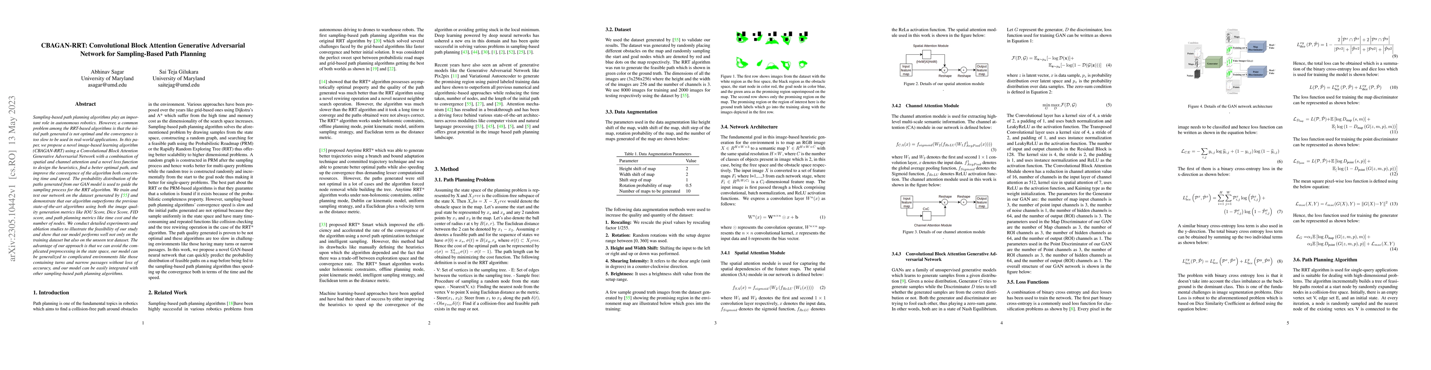 Thumbnail for CBAGAN-RRT: Convolutional Block Attention Generative Adversarial Network
  for Sampling-Based Path Planning