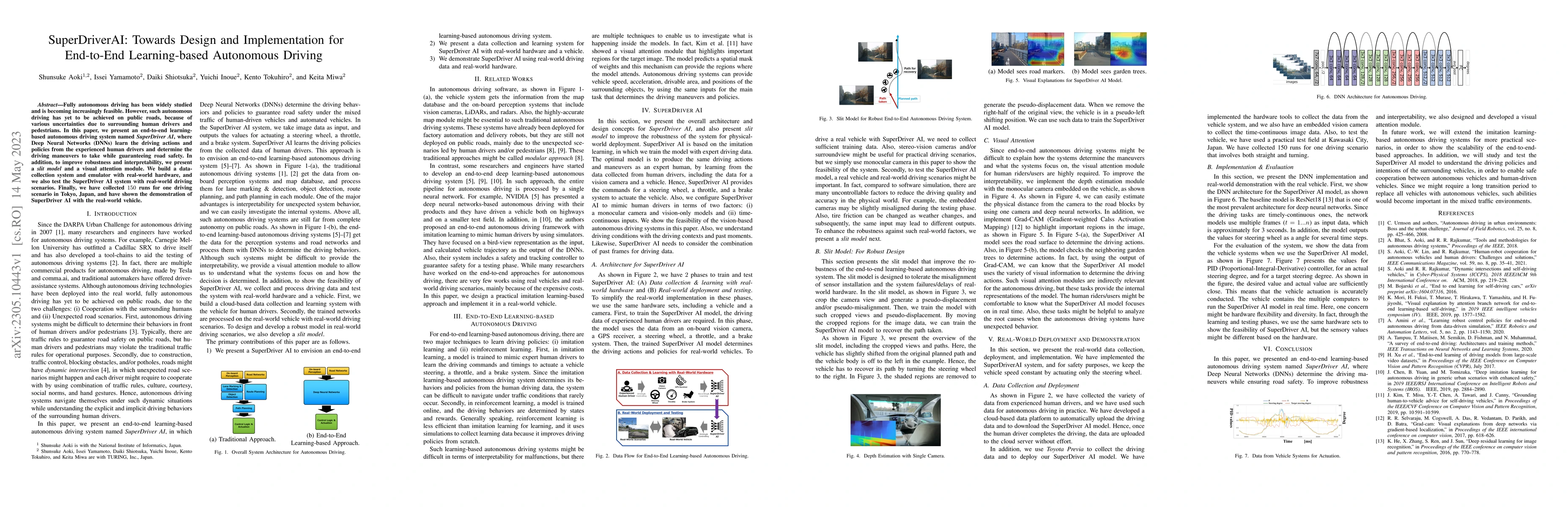 Thumbnail for SuperDriverAI: Towards Design and Implementation for End-to-End
  Learning-based Autonomous Driving