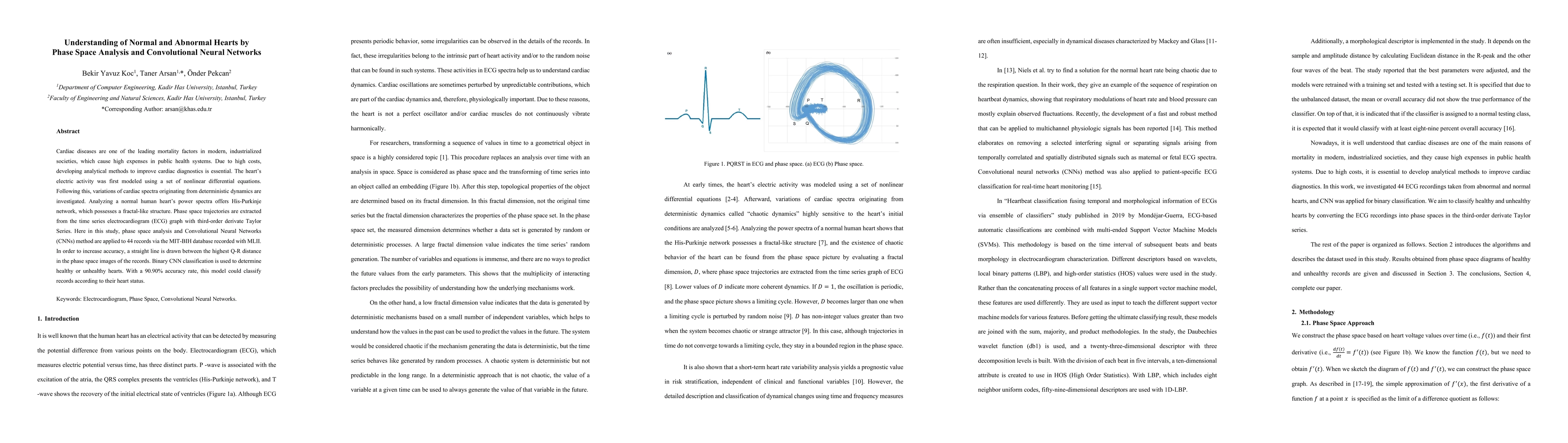 Thumbnail for Understanding of Normal and Abnormal Hearts by Phase Space Analysis and
  Convolutional Neural Networks