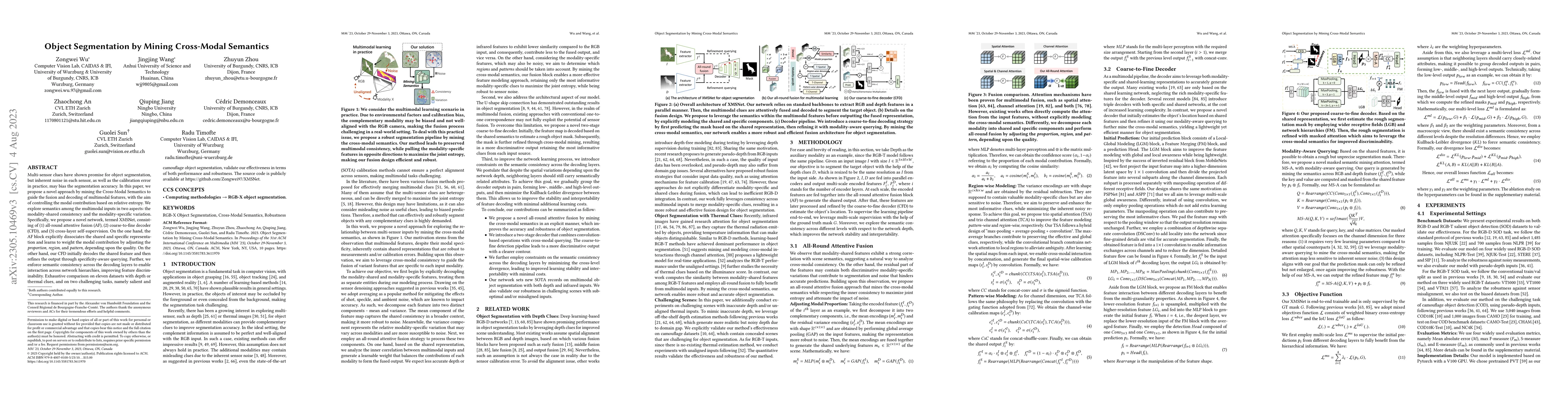 Thumbnail for Object Segmentation by Mining Cross-Modal Semantics