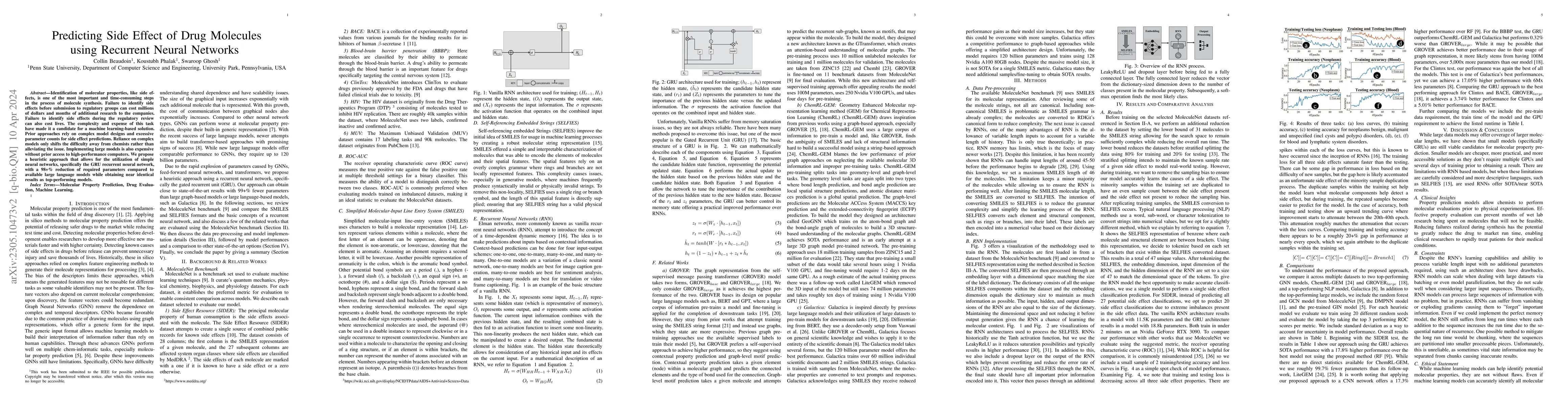 Thumbnail for Predicting Side Effect of Drug Molecules using Recurrent Neural Networks