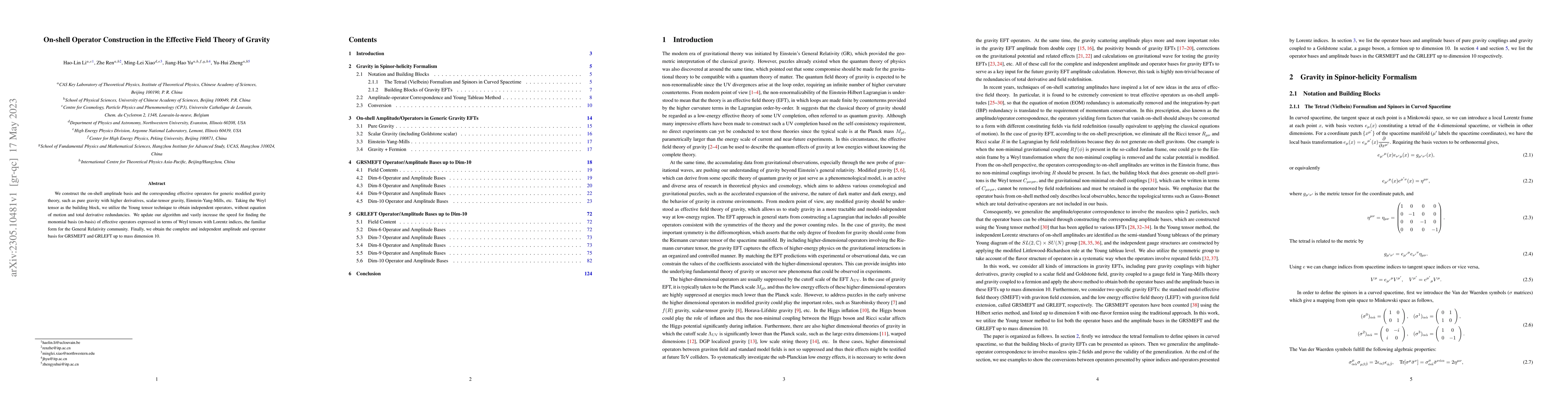Thumbnail for On-shell Operator Construction in the Effective Field Theory of Gravity