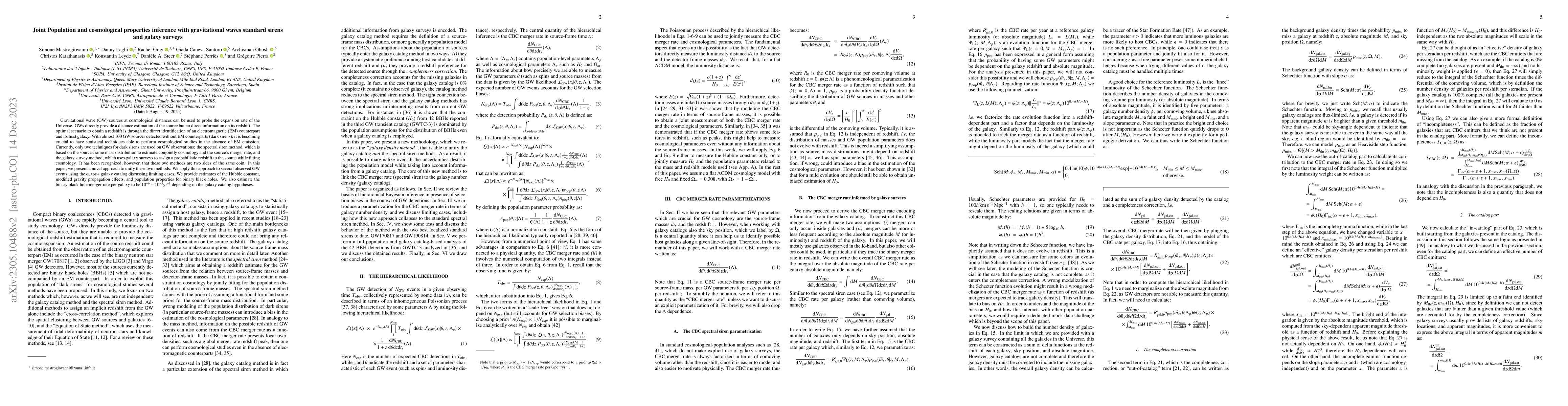 Thumbnail for A novel approach to infer population and cosmological properties with
  gravitational waves standard sirens and galaxy surveys