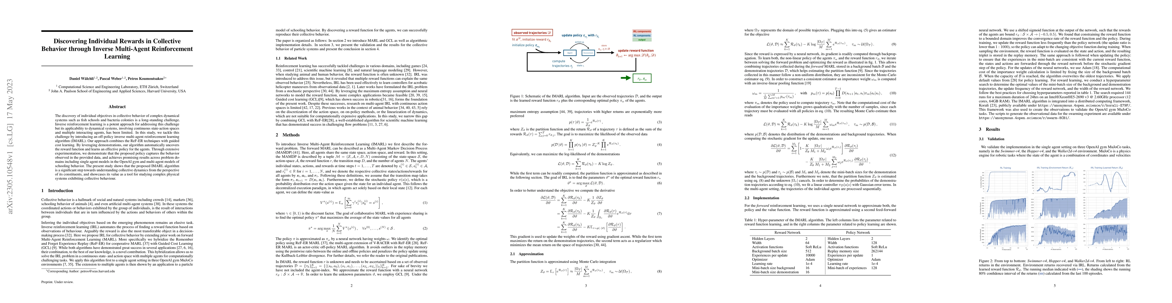 Thumbnail for Discovering Individual Rewards in Collective Behavior through Inverse
  Multi-Agent Reinforcement Learning