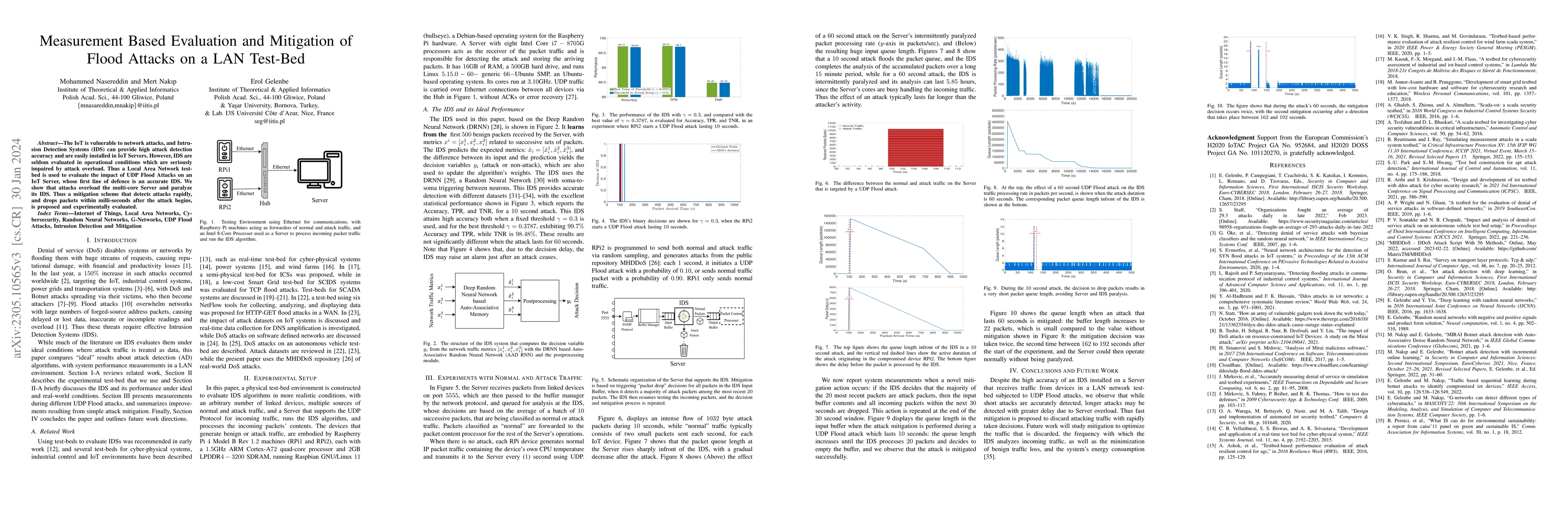 Thumbnail for Measurement Based Evaluation and Mitigation of Flood Attacks on a LAN
  Test-Bed