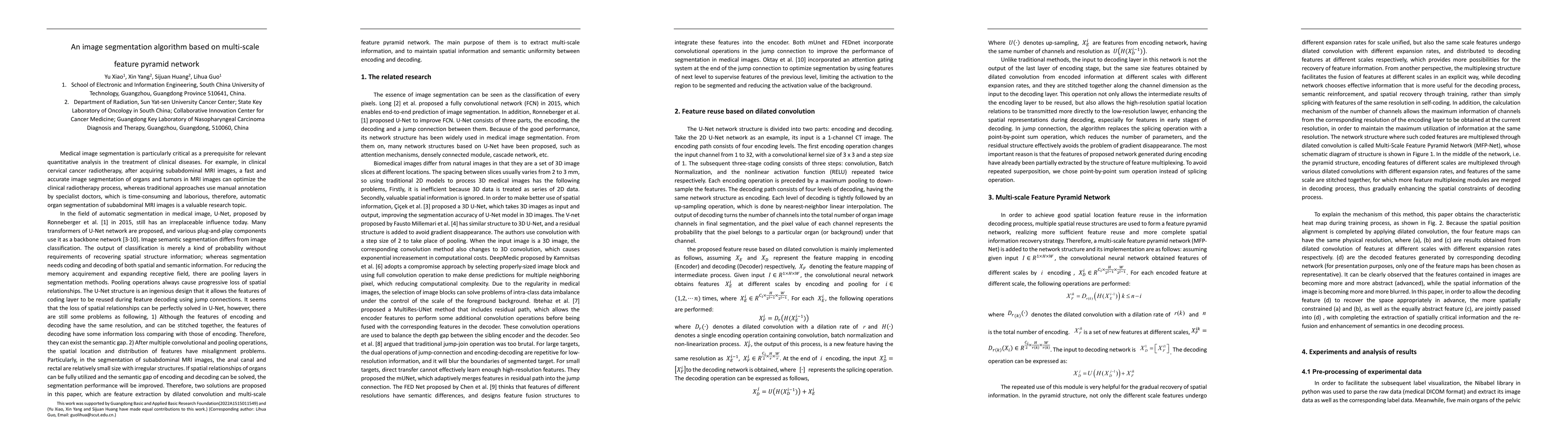 Thumbnail for An image segmentation algorithm based on multi-scale feature pyramid
  network