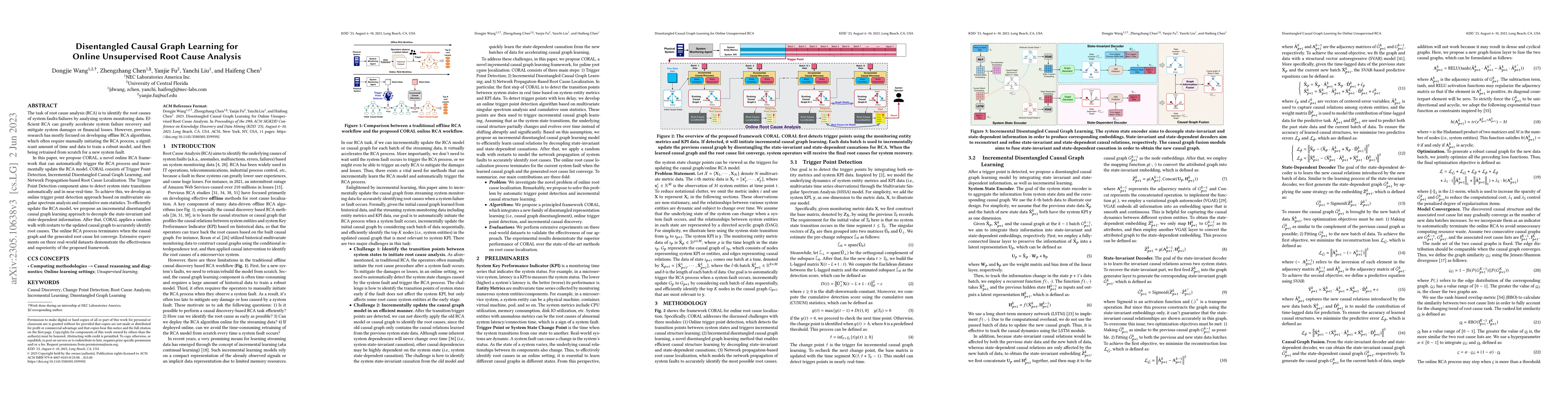 Thumbnail for Disentangled Causal Graph Learning for Online Unsupervised Root Cause
  Analysis