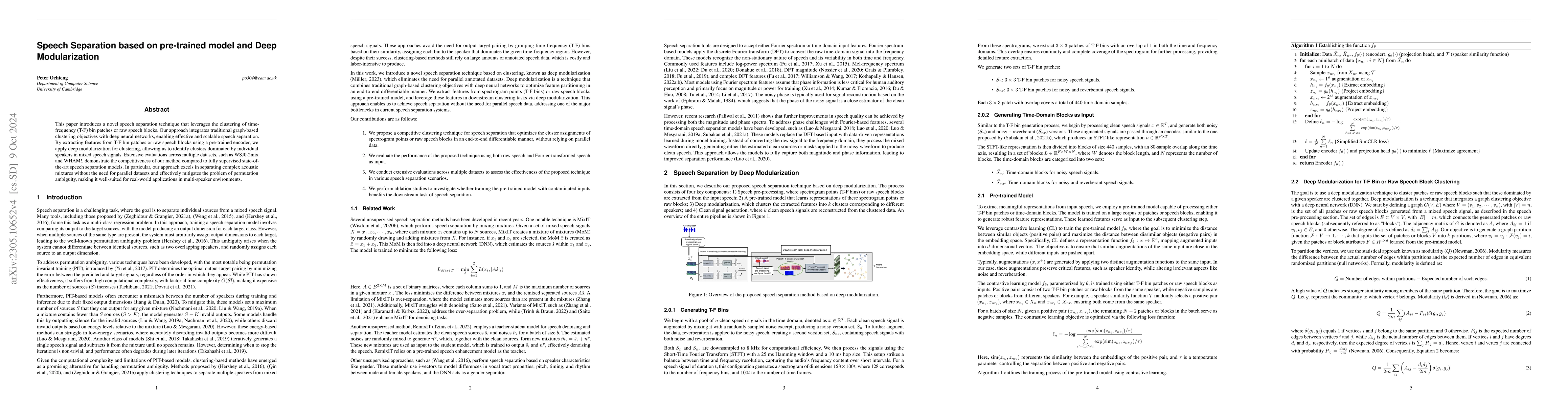 Thumbnail for Speech Separation based on Contrastive Learning and Deep Modularization