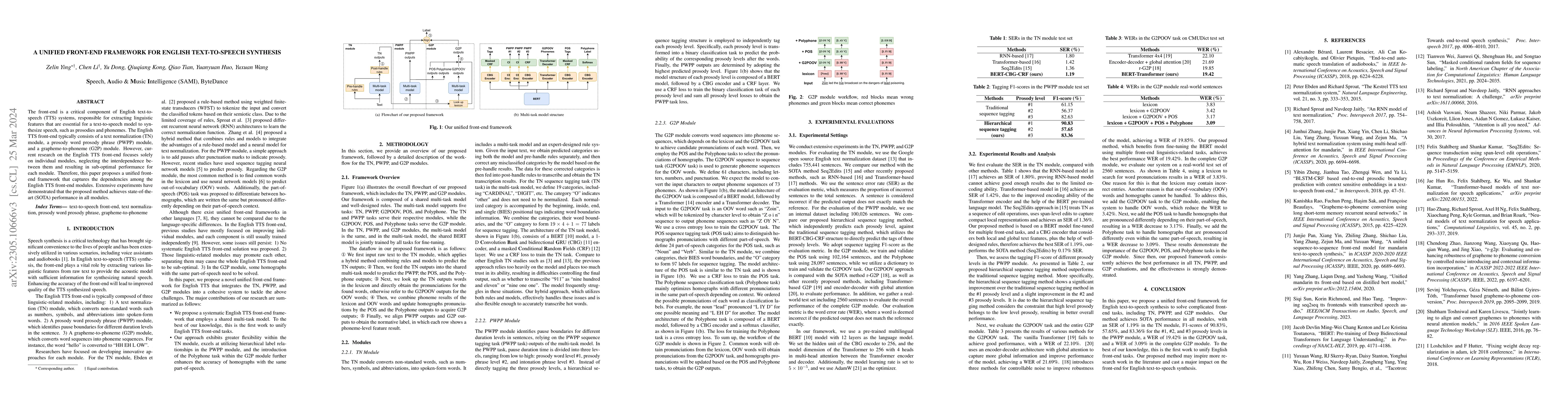Thumbnail for A unified front-end framework for English text-to-speech synthesis
