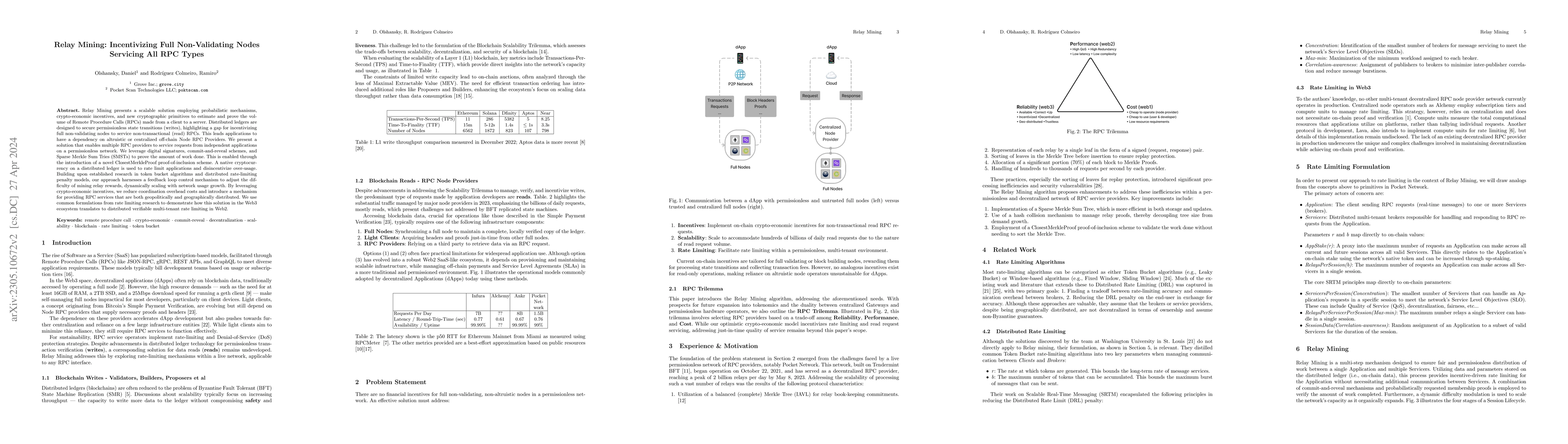 Thumbnail for Relay Mining: Incentivizing Full Non-Validating Nodes Servicing All RPC
  Types