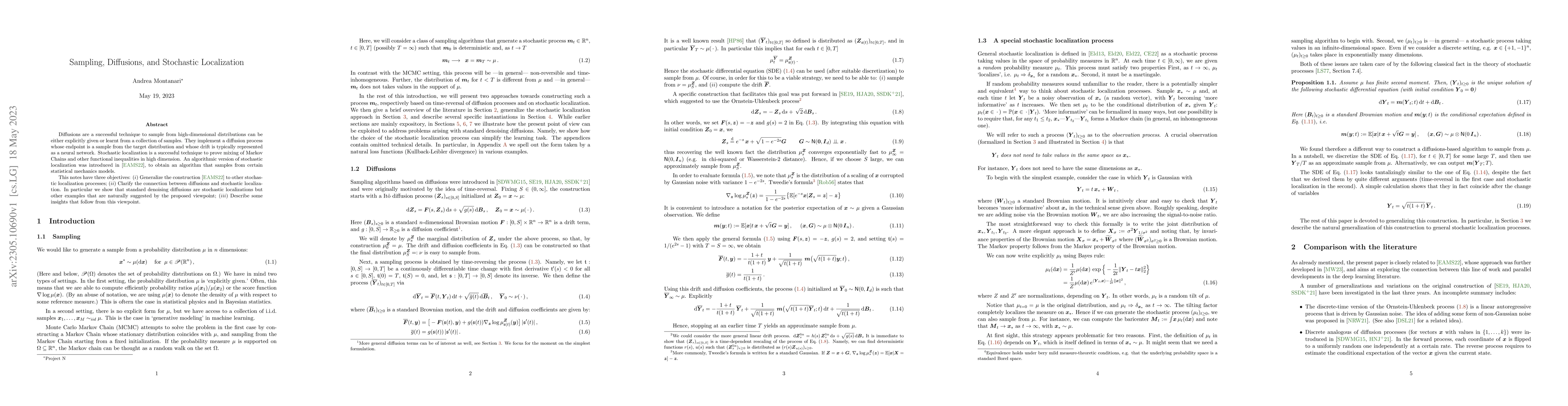 Thumbnail for Sampling, Diffusions, and Stochastic Localization