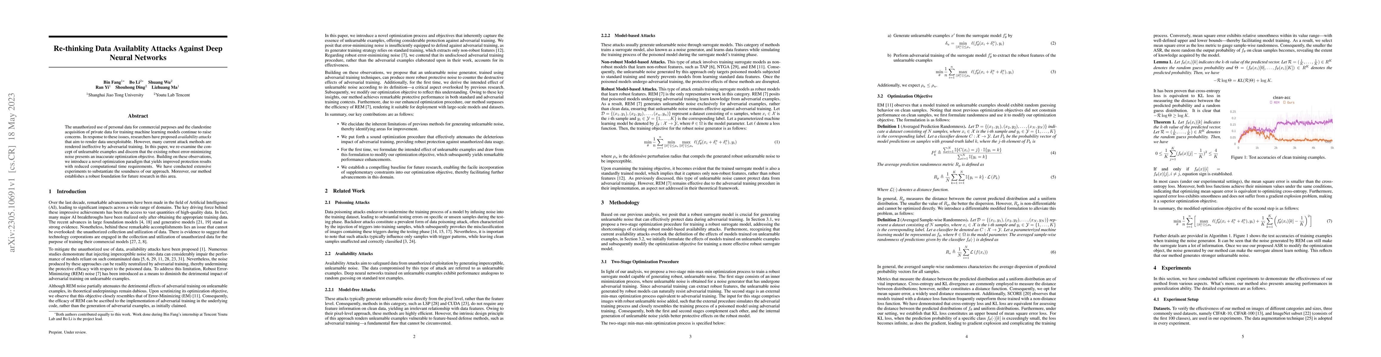 Thumbnail for Re-thinking Data Availablity Attacks Against Deep Neural Networks