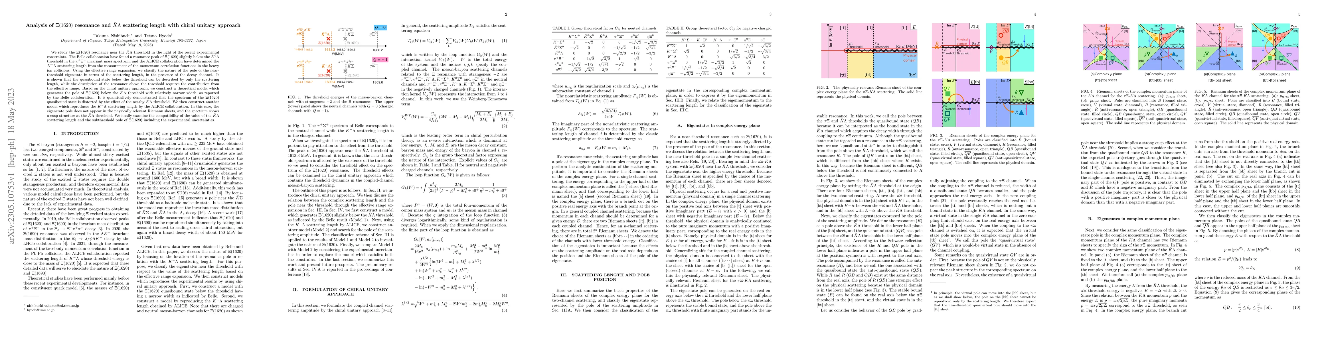 Thumbnail for Analysis of $\Xi(1620)$ resonance and $\bar{K}\Lambda$ scattering length
  with chiral unitary approach