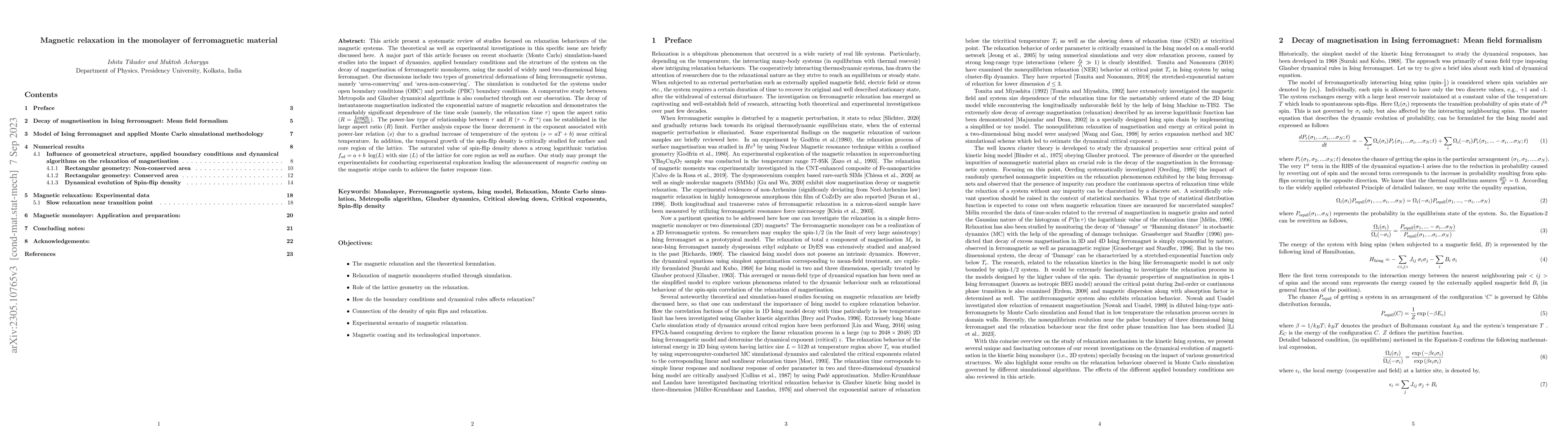 Thumbnail for Relaxation behaviours in ferromagnetic monolayers