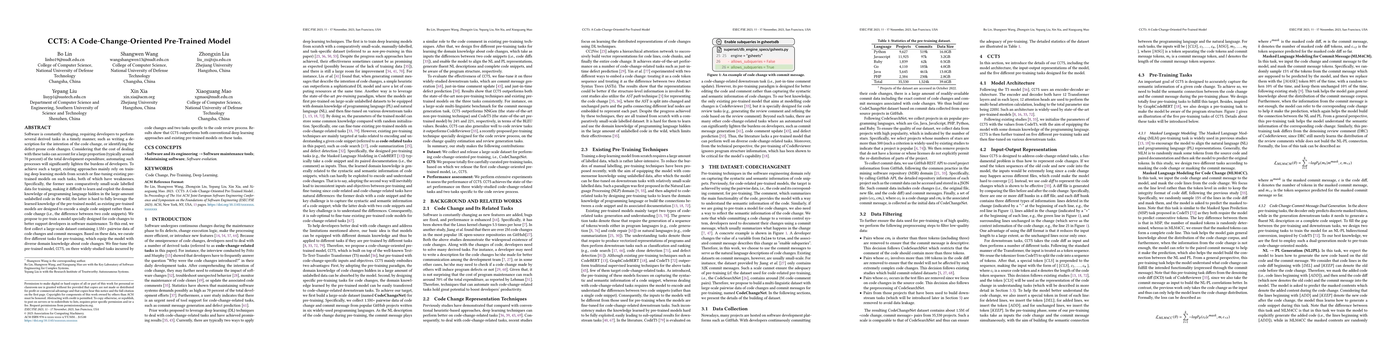 Thumbnail for CCT5: A Code-Change-Oriented Pre-Trained Model