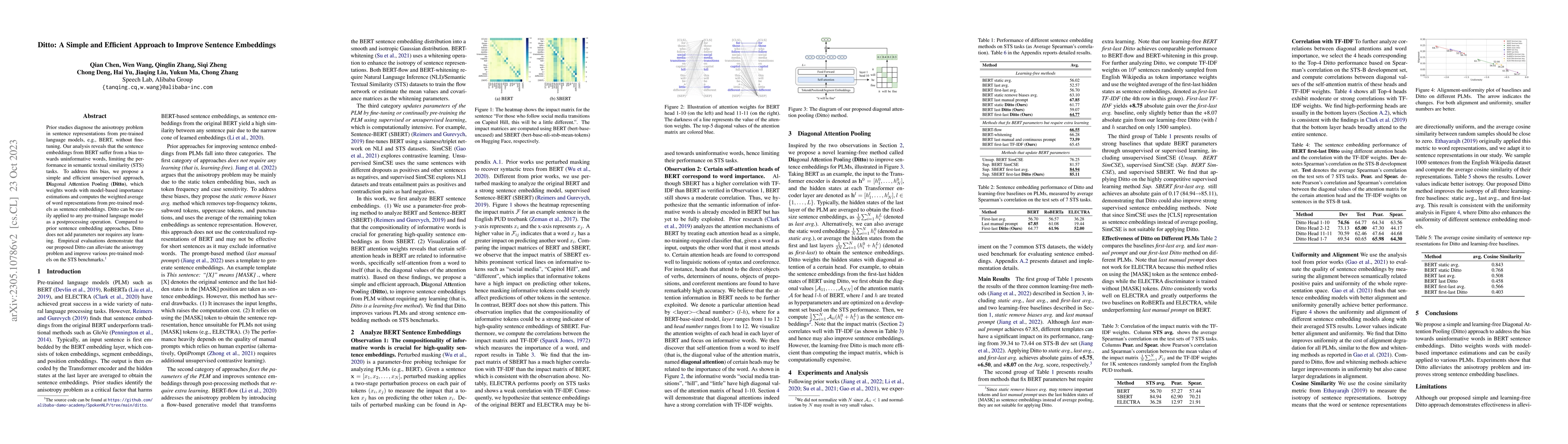 Thumbnail for Ditto: A Simple and Efficient Approach to Improve Sentence Embeddings