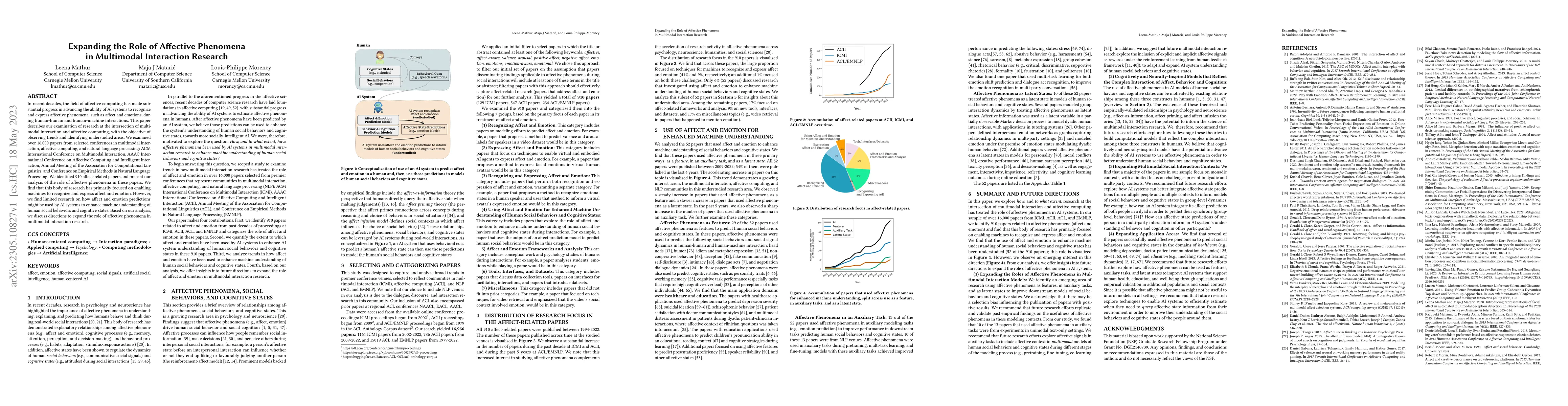 Thumbnail for Expanding the Role of Affective Phenomena in Multimodal Interaction
  Research