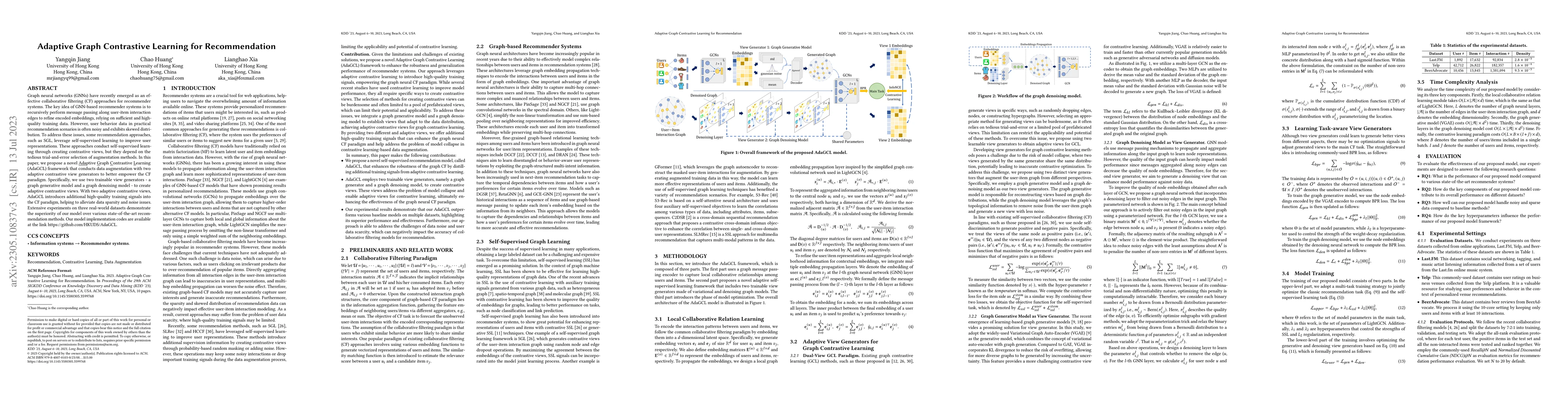Thumbnail for Adaptive Graph Contrastive Learning for Recommendation