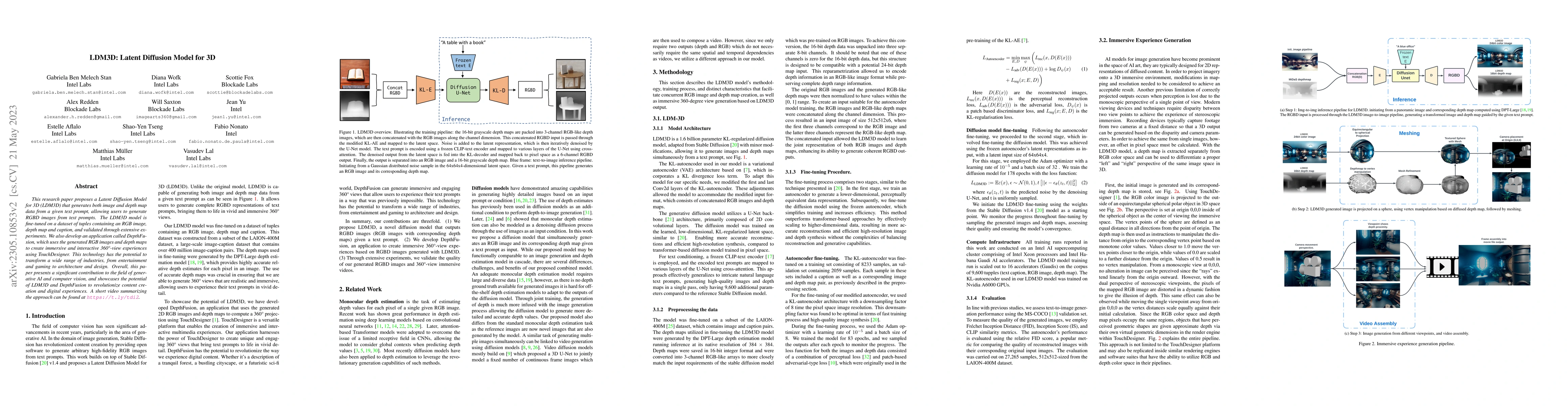 Thumbnail for LDM3D: Latent Diffusion Model for 3D