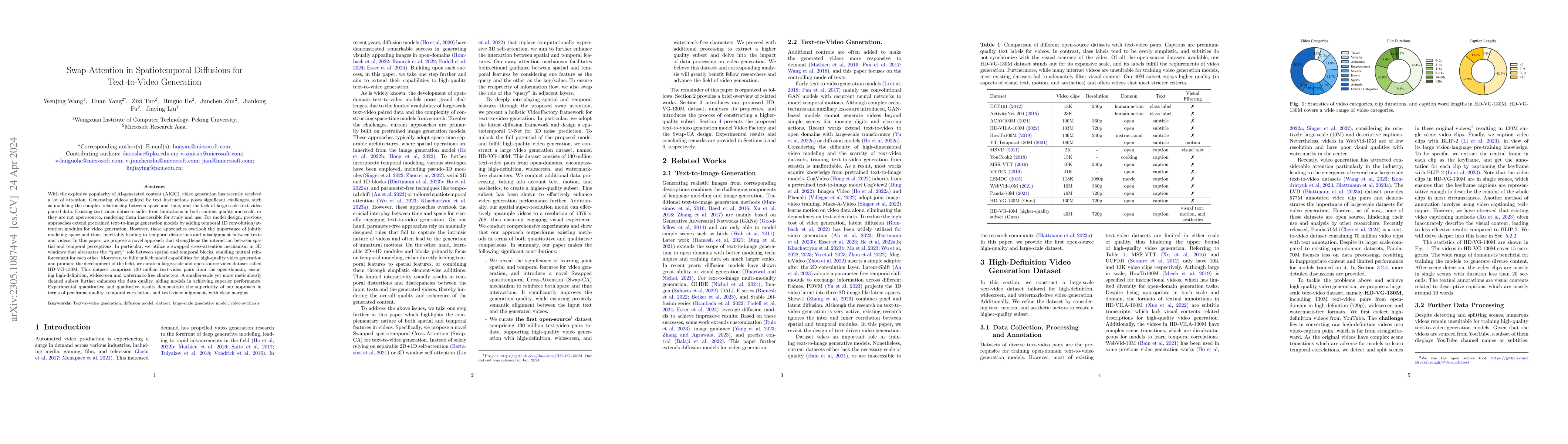 Thumbnail for Swap Attention in Spatiotemporal Diffusions for Text-to-Video Generation