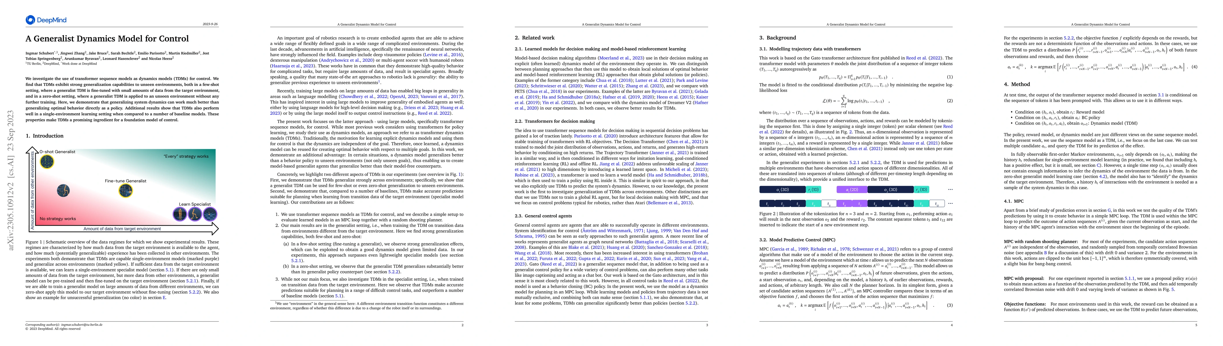 Thumbnail for A Generalist Dynamics Model for Control