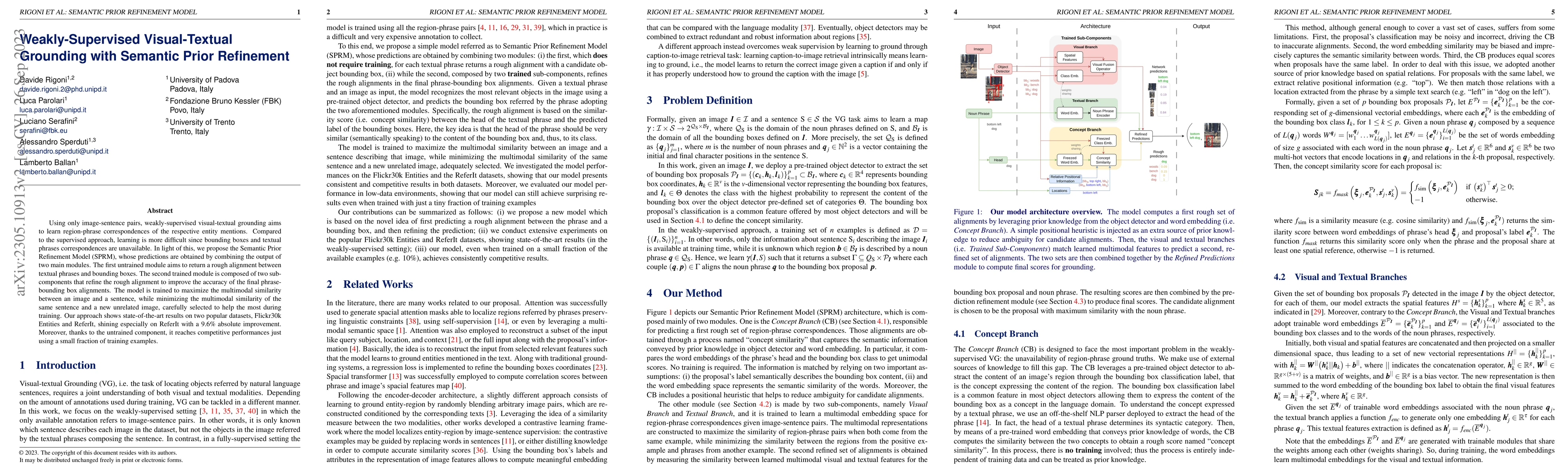 Thumbnail for Weakly-Supervised Visual-Textual Grounding with Semantic Prior
  Refinement