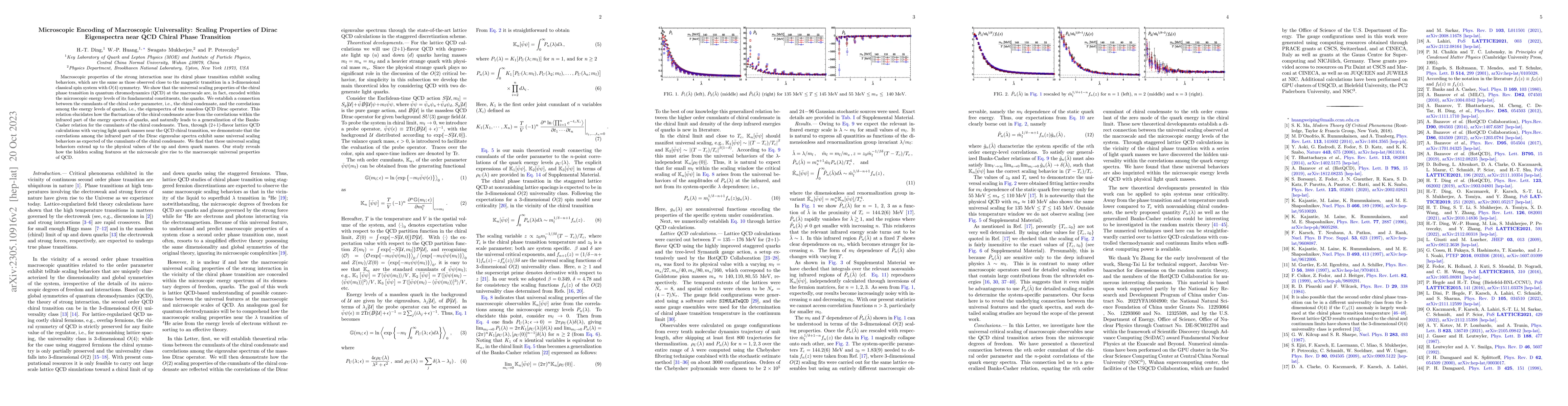 Thumbnail for Microscopic Encoding of Macroscopic Universality: Scaling Properties of
  Dirac Eigenspectra near QCD Chiral Phase Transition